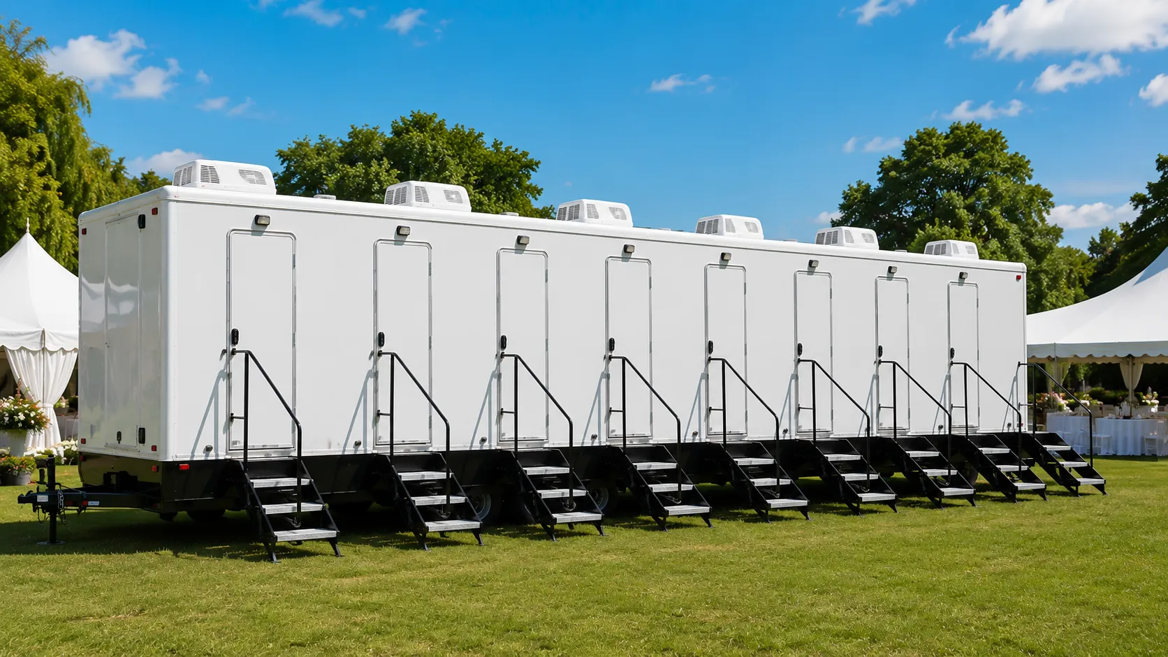 8 Stall Restroom Trailer in Nashville, TN