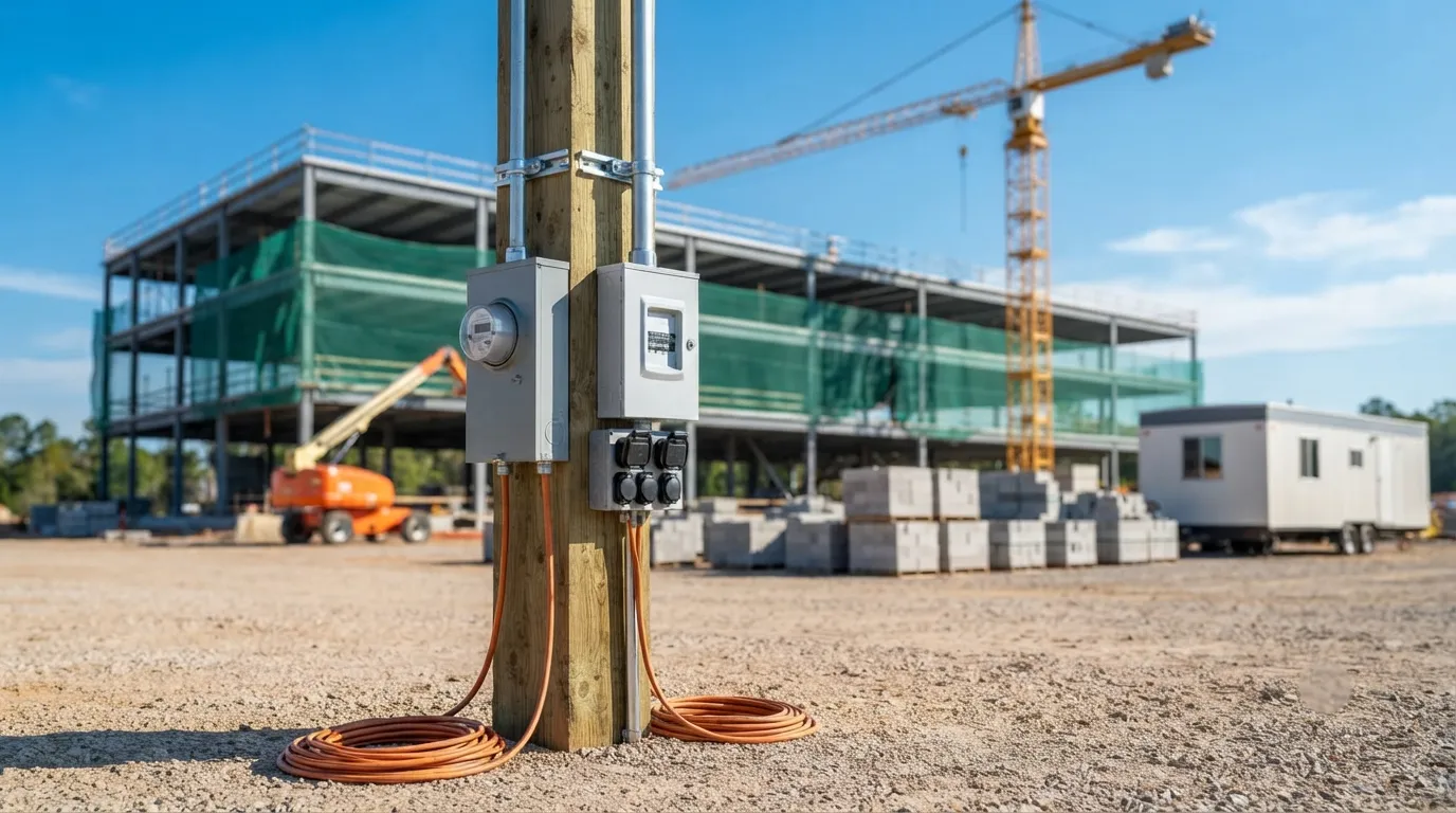 Temporary Power Pole in Nashville, TN